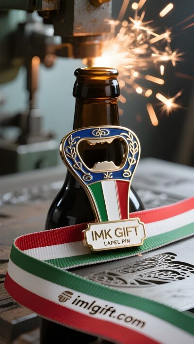 in995-Apribottiglie-Daisy-con-fiamme-tricolore-doppia-rivelazione-dello-spirito-italiano